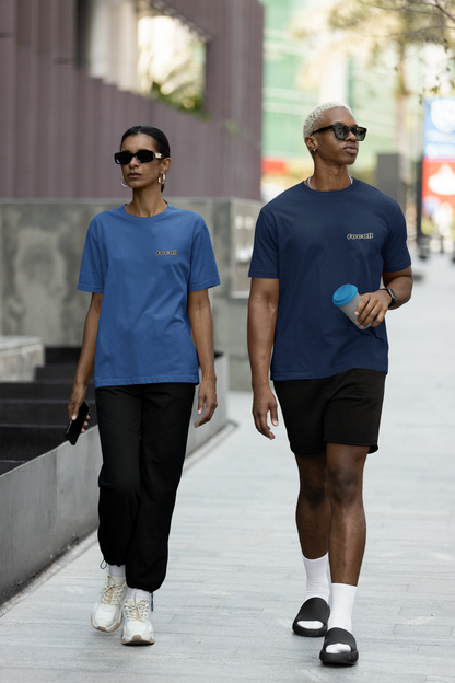 Classic Unisex Crew Neck T-Shirt | Back | Let's give God the glory - White letters