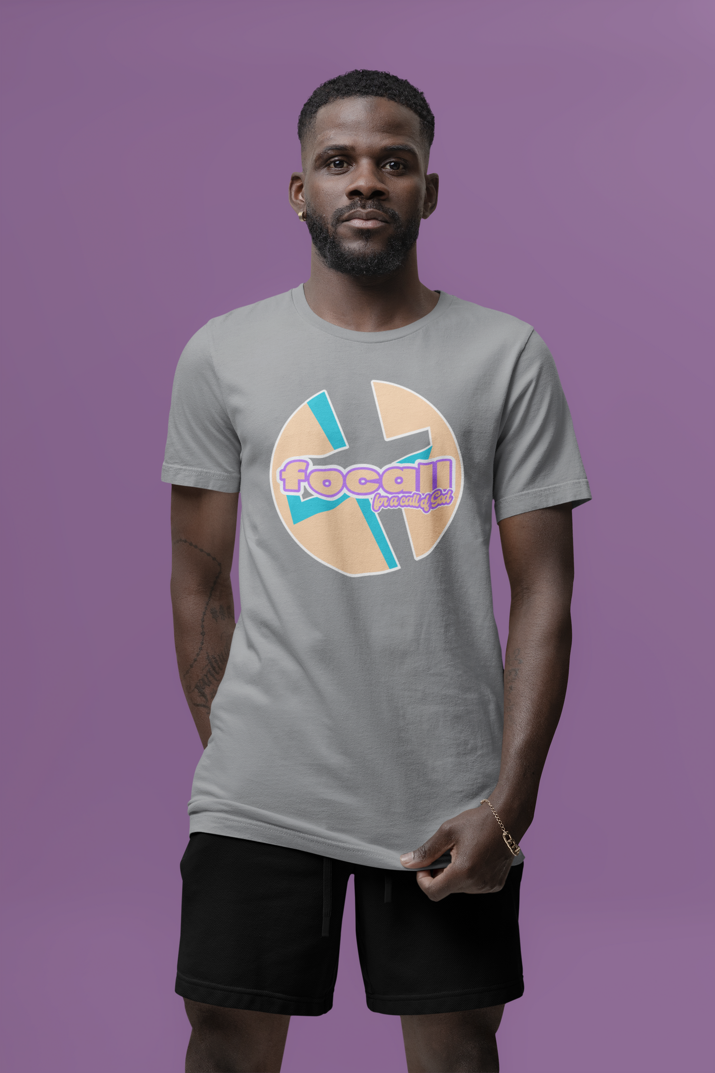 Classic Unisex Crew Neck T-Shirt | Focall Cross - for a call of God