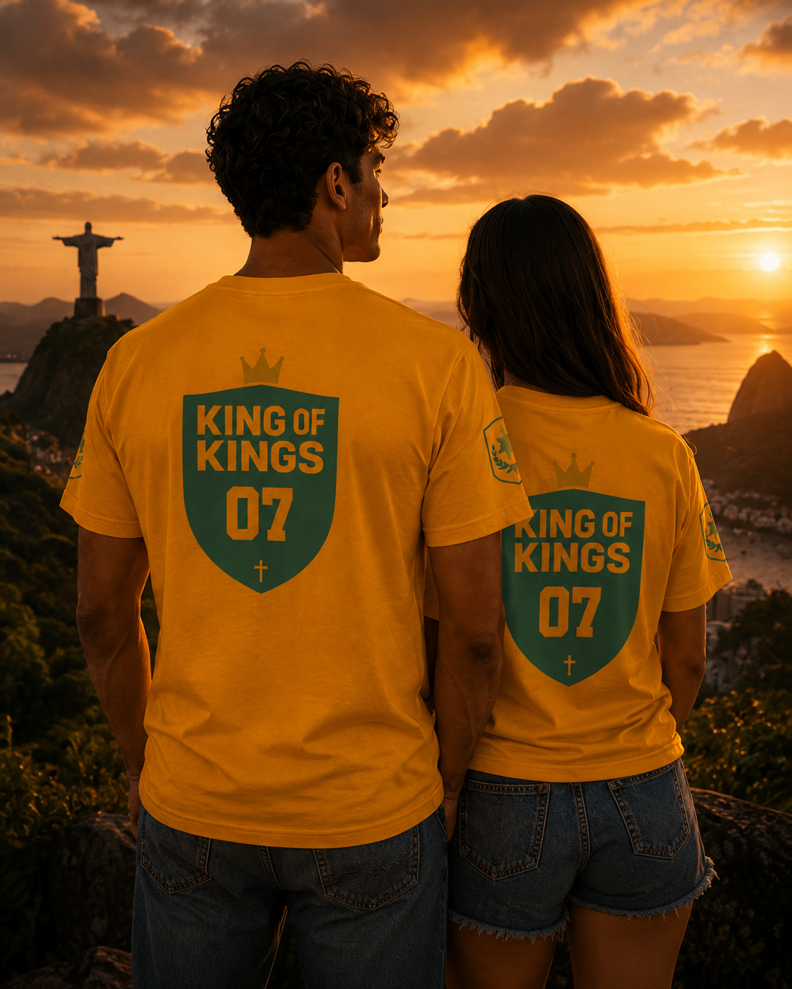 King of Kings – Brazil World Cup Edition T-Shirt (Personalized Name & Number)