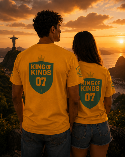 King of Kings – Brazil World Cup Edition T-Shirt (Personalized Name & Number)