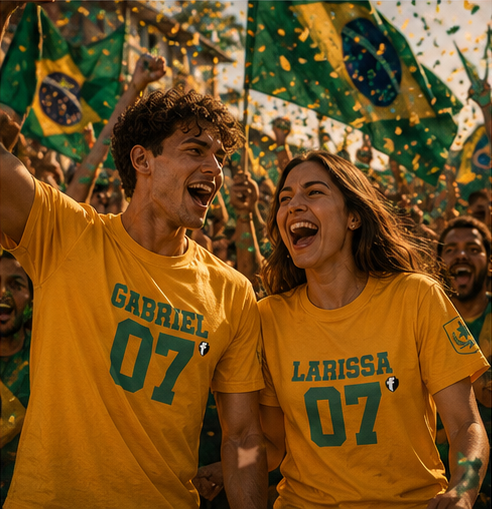 King of Kings – Brazil World Cup Edition T-Shirt (Personalized Name & Number)