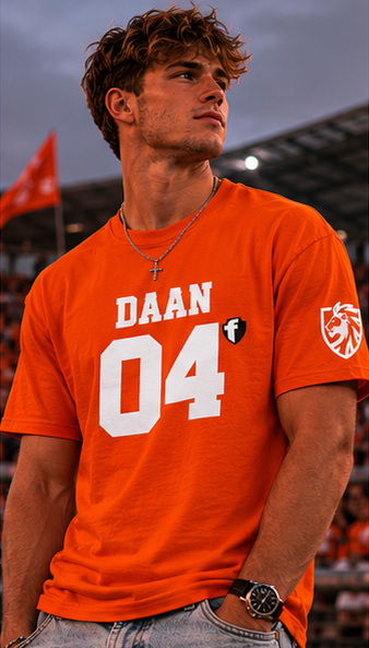'Jesus Is My Goal' — Dutch Orange football shirt — World Cup number (with personalized name and number)