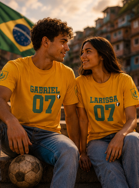 King of Kings – Brazil World Cup Edition T-Shirt (Personalized Name & Number)