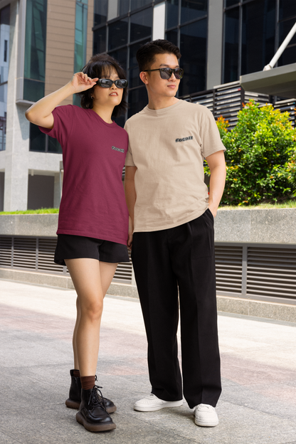 Classic Unisex Crew Neck T-Shirt | Back | John 3:16 - White Letters