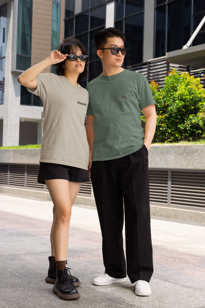 Classic Unisex Crew Neck T-Shirt | Back | John 3:16 - White Letters