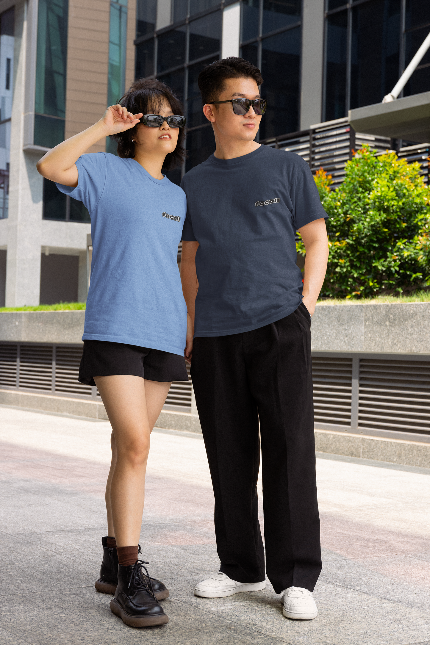 Classic Unisex Crew Neck T-Shirt | Back | John 3:16 - White Letters