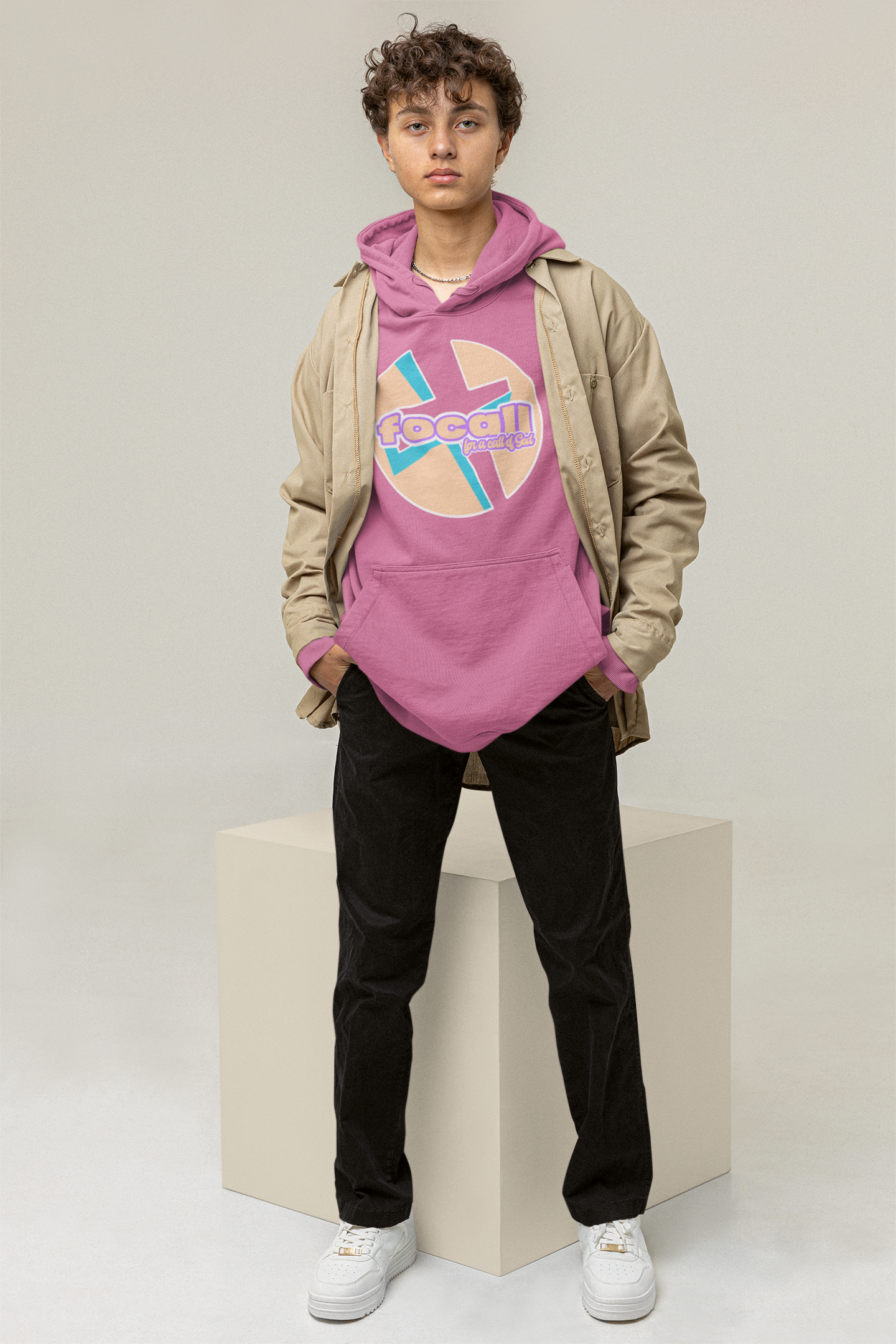 Unisex Classic pullover hoodie | Focall Cross - for a call of God