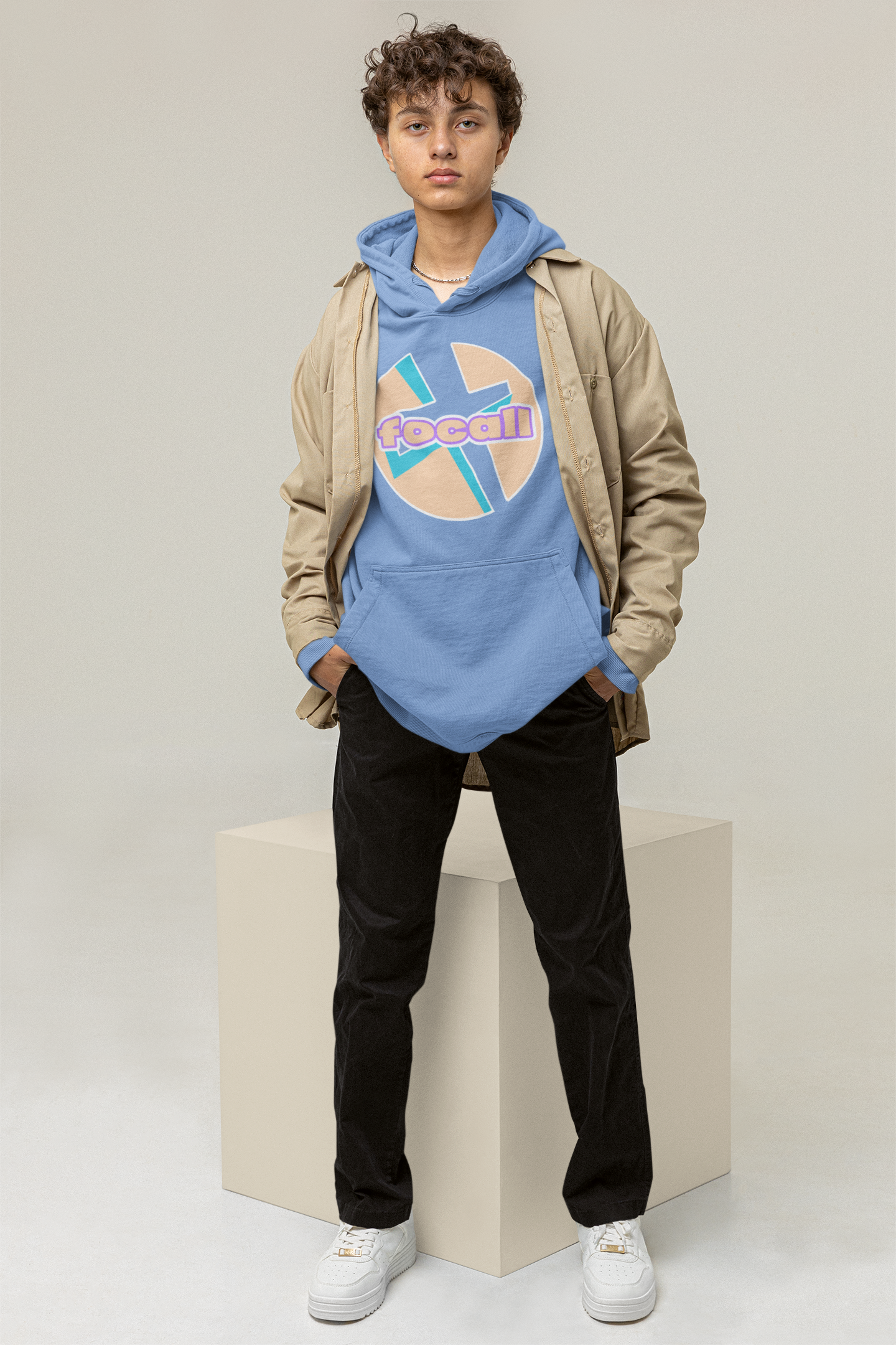 Unisex Classic Pullover Hoodie | Focall Cross