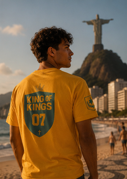 King of Kings – Brazil World Cup Edition T-Shirt (Personalized Name & Number)