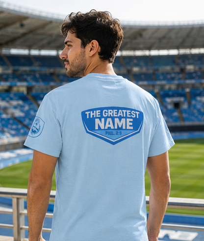 The Greatest Name – Phil. 2:9 | Argentina World Cup Edition | Personalized T-shirt