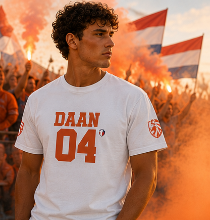 ‘Jesus Is My Goal’- Oranje Ontwerp - Voetbal Nederlands WK-T-shirt  (met gepersonaliseerde naam en nummer)