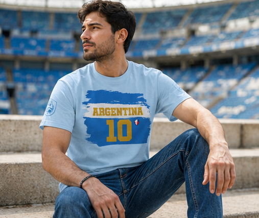 The Greatest Name – Phil. 2:9 | Argentina World Cup Edition | Personalized T-shirt