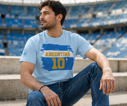 The Greatest Name – Phil. 2:9 | Argentina World Cup Edition | Personalized T-shirt