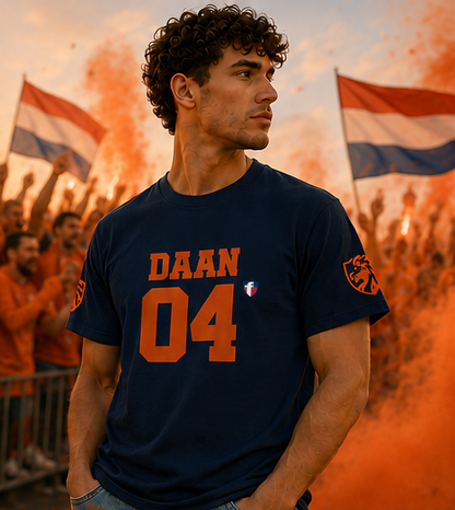 ‘Jesus Is My Goal’- Oranje Ontwerp - Voetbal Nederlands WK-T-shirt  (met gepersonaliseerde naam en nummer)