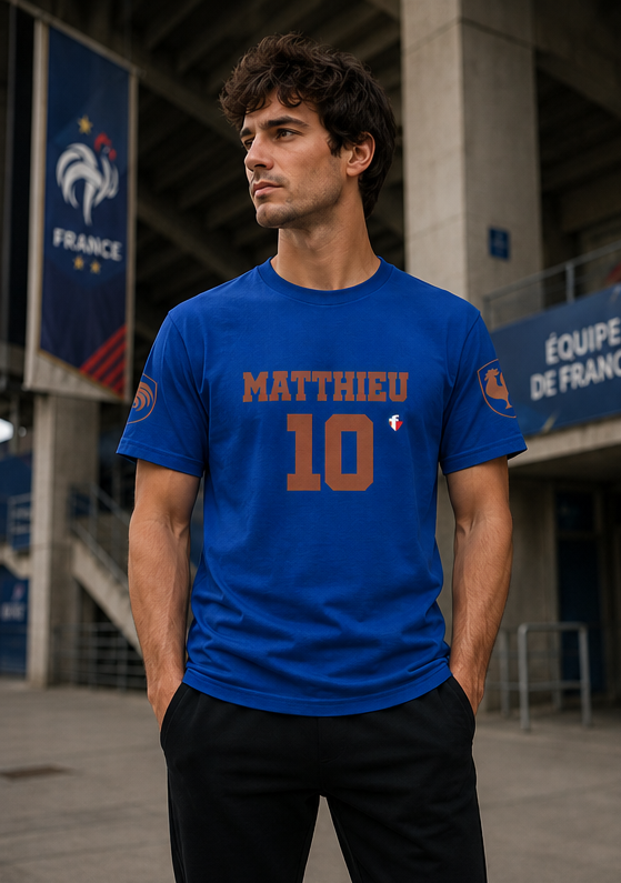 "Only One Savior" World Cup Edition France - Personalized shirt (with your own name and number)