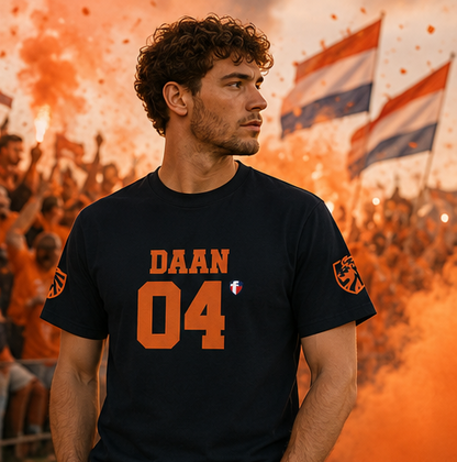 ‘Jesus Is My Goal’- Oranje Ontwerp - Voetbal Nederlands WK-T-shirt  (met gepersonaliseerde naam en nummer)