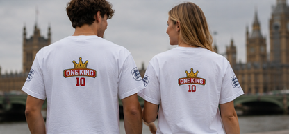 ONE KING — England World Cup Edition Sports T-Shirt (personalized with your own name and number)