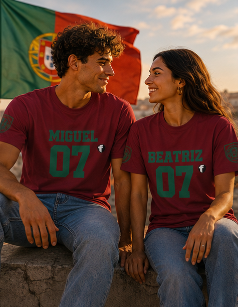 Portugal Kingdom Player World Cup T-shirt - Football shirt with Christian design