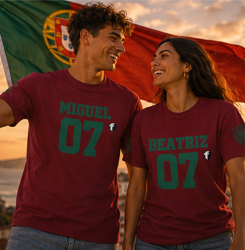 Portugal Kingdom Player World Cup T-shirt - Football shirt with Christian design