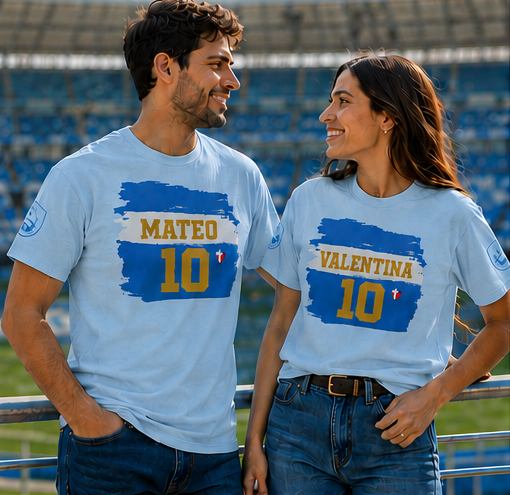 The Greatest Name – Phil. 2:9 | Argentina World Cup Edition | Personalized T-shirt