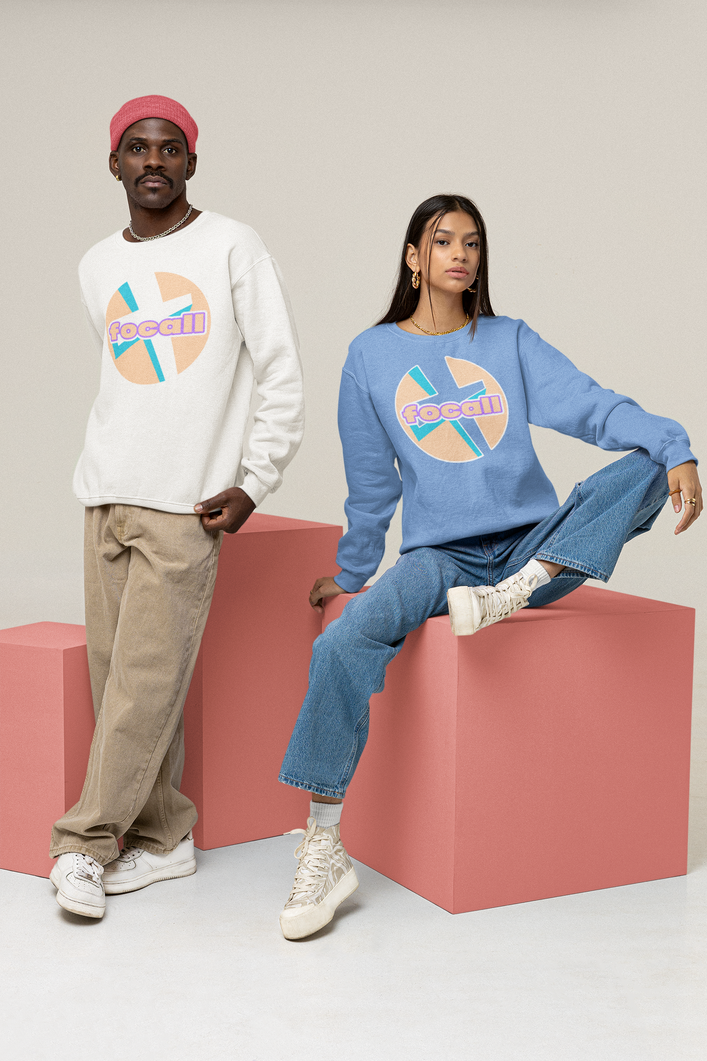 Classic Unisex Crew Neck Sweatshirt | Focall Cross