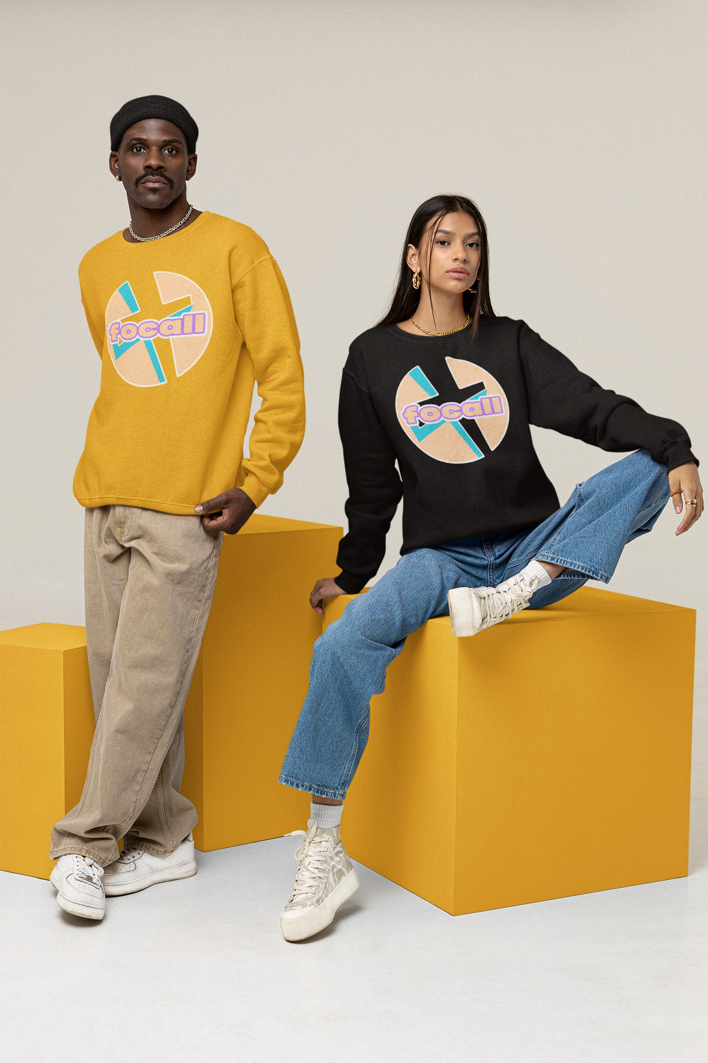 Classic Unisex Crew Neck Sweatshirt | Focall Cross