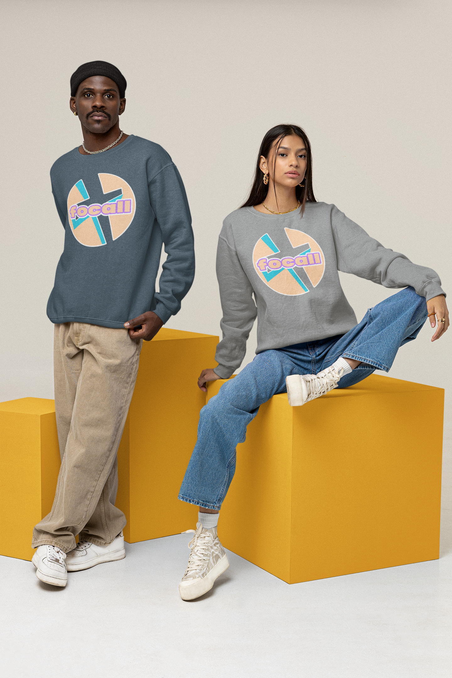 Classic Unisex Crew Neck Sweatshirt | Focall Cross