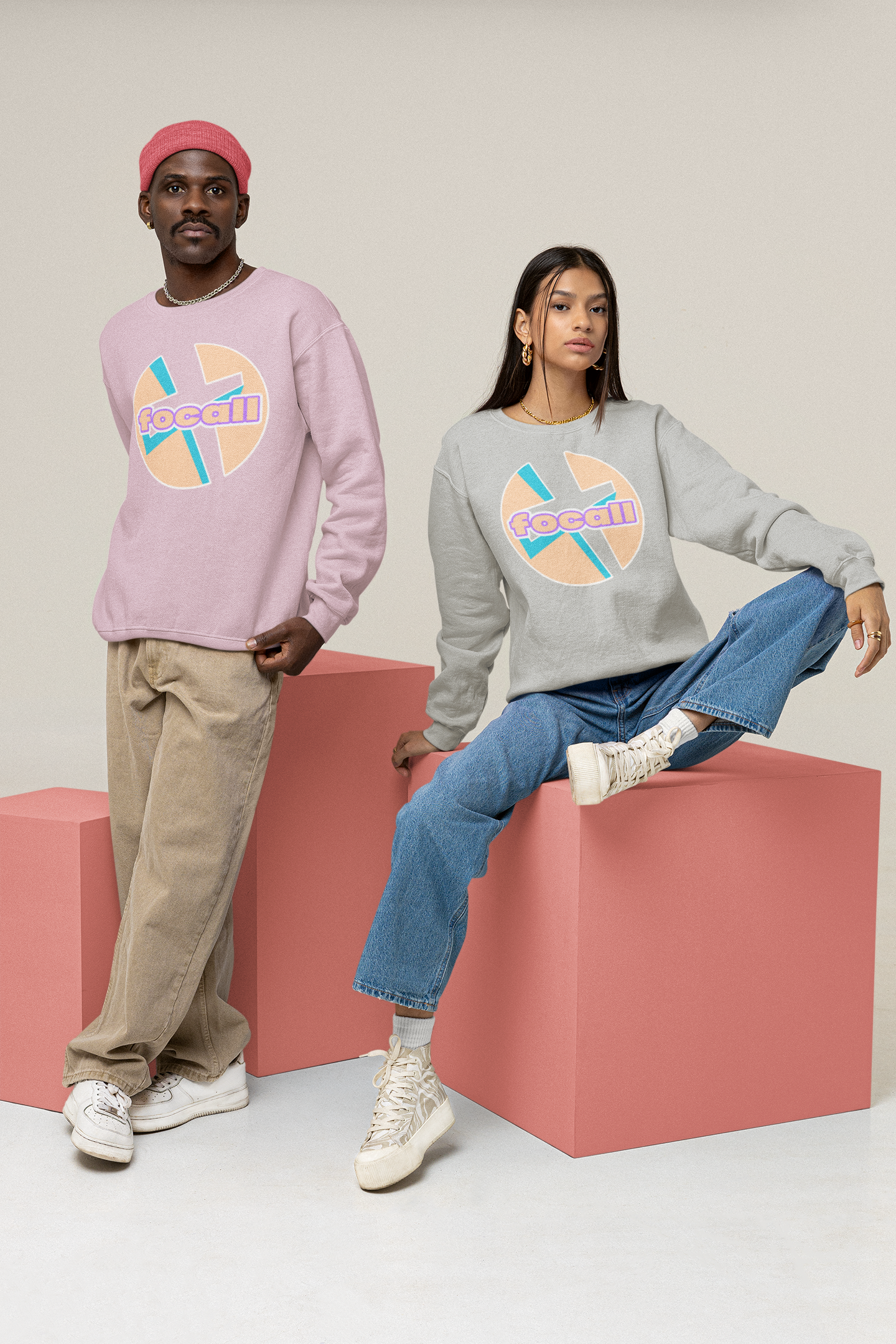 Classic Unisex Crew Neck Sweatshirt | Focall Cross