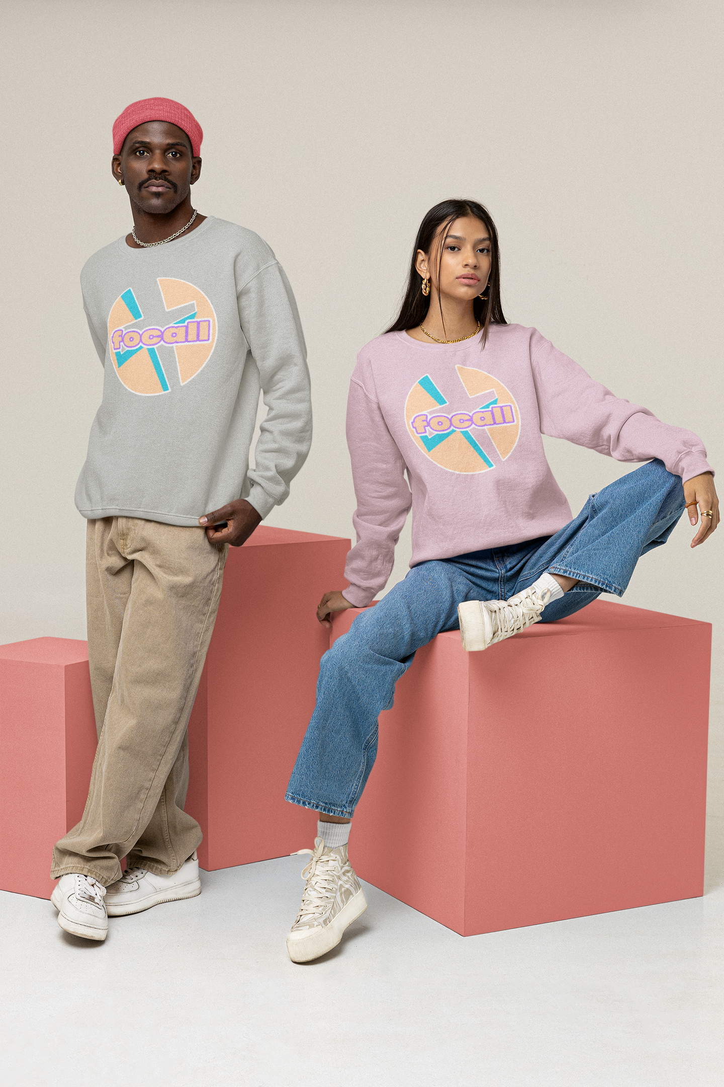Classic Unisex Crew Neck Sweatshirt | Focall Cross
