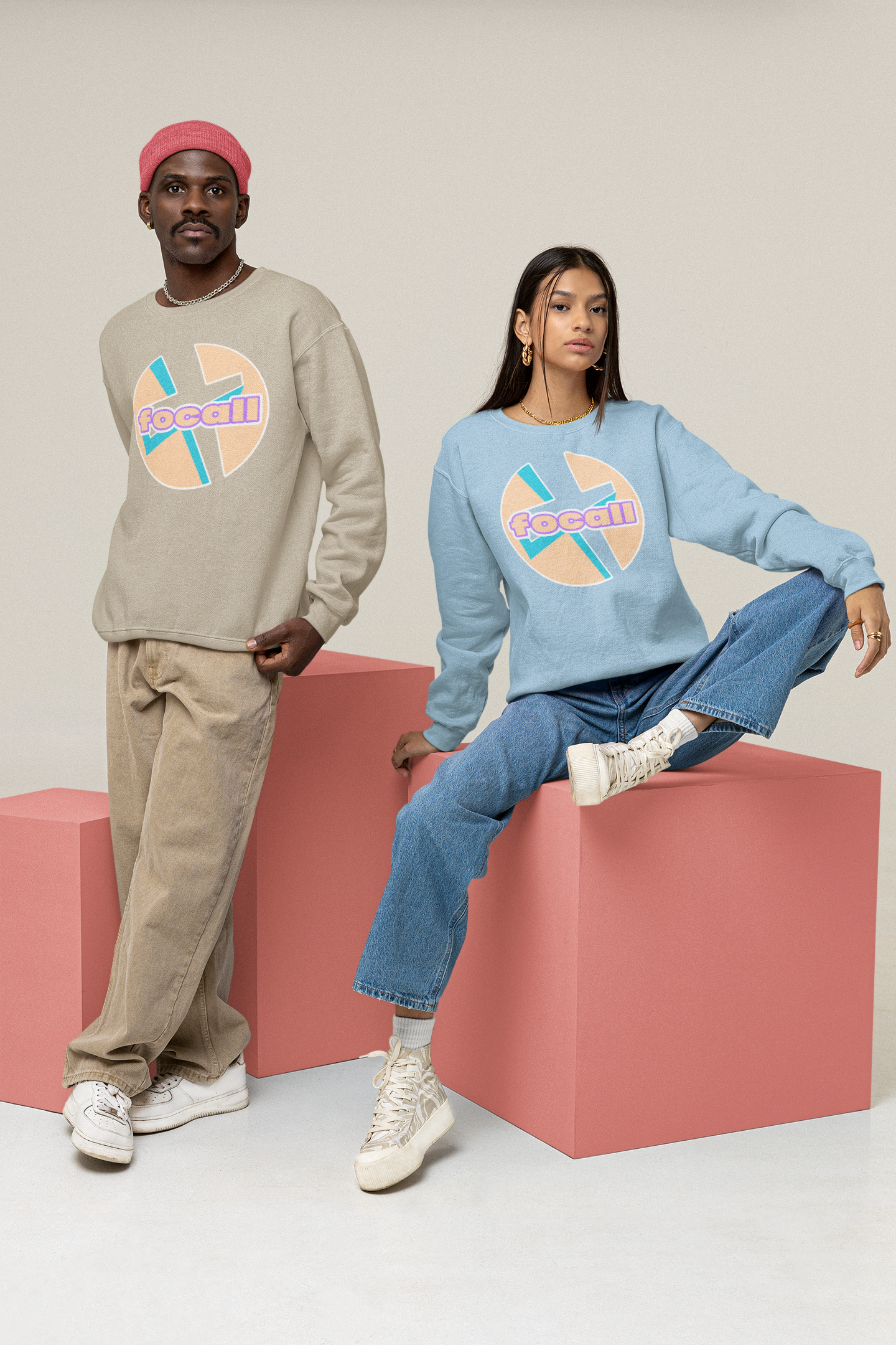 Classic Unisex Crew Neck Sweatshirt | Focall Cross