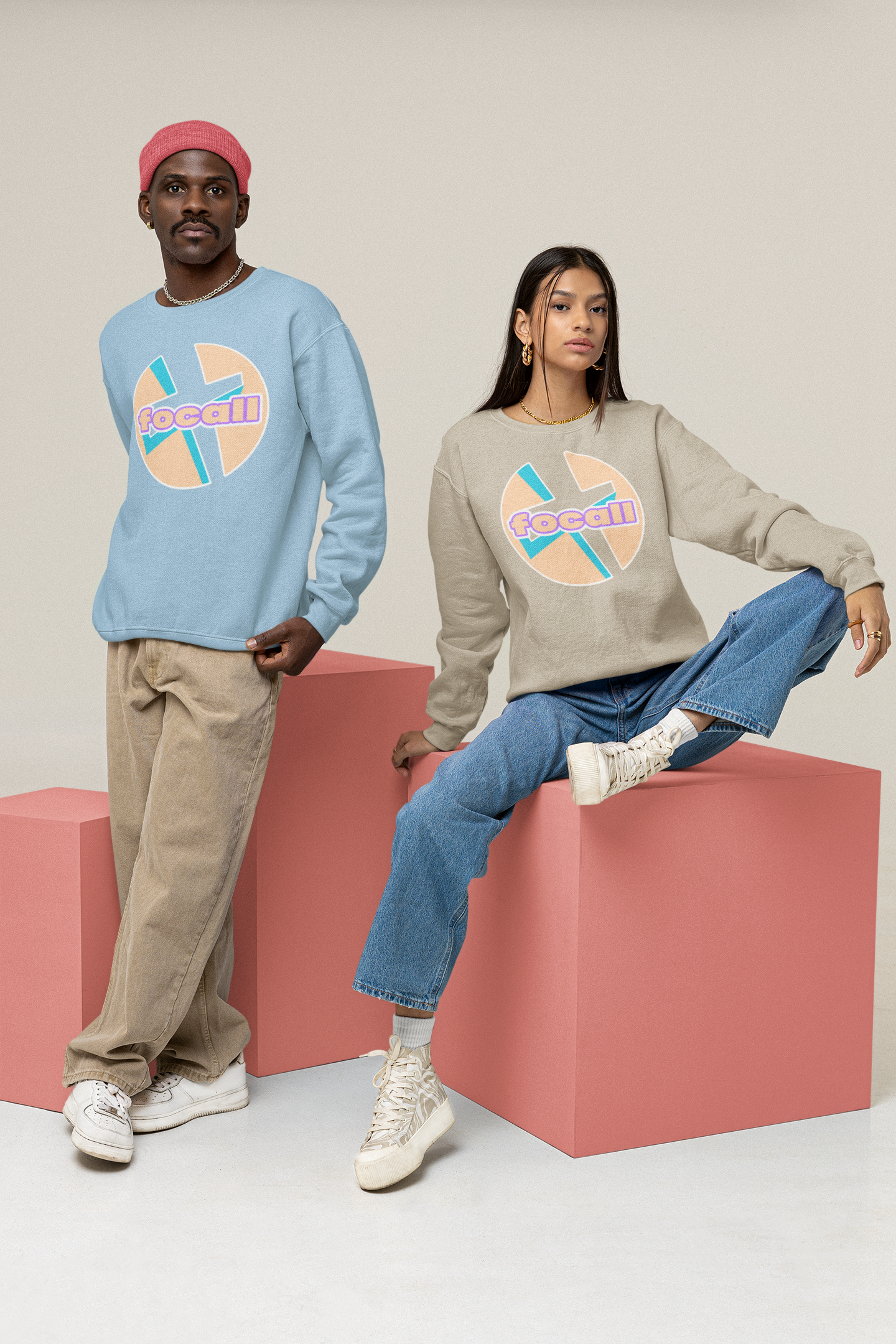 Classic Unisex Crew Neck Sweatshirt | Focall Cross