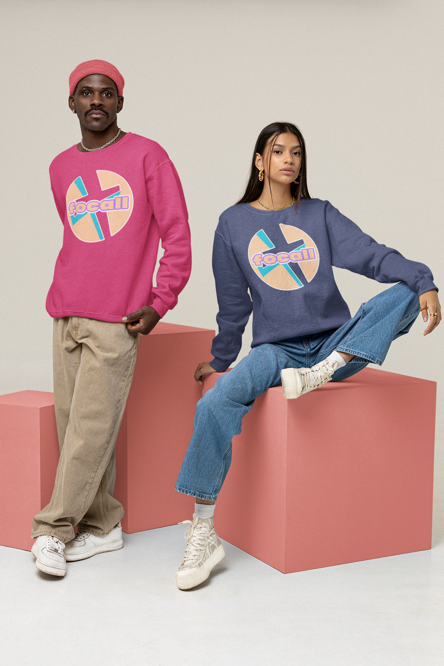 Classic Unisex Crew Neck Sweatshirt | Focall Cross