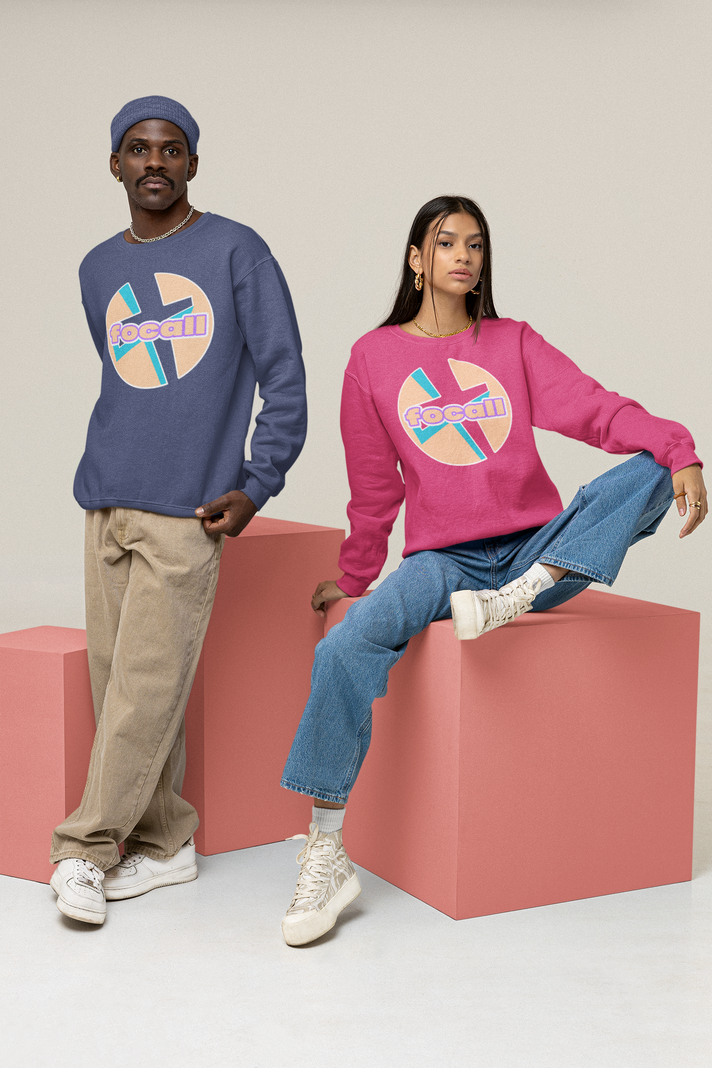 Classic Unisex Crew Neck Sweatshirt | Focall Cross