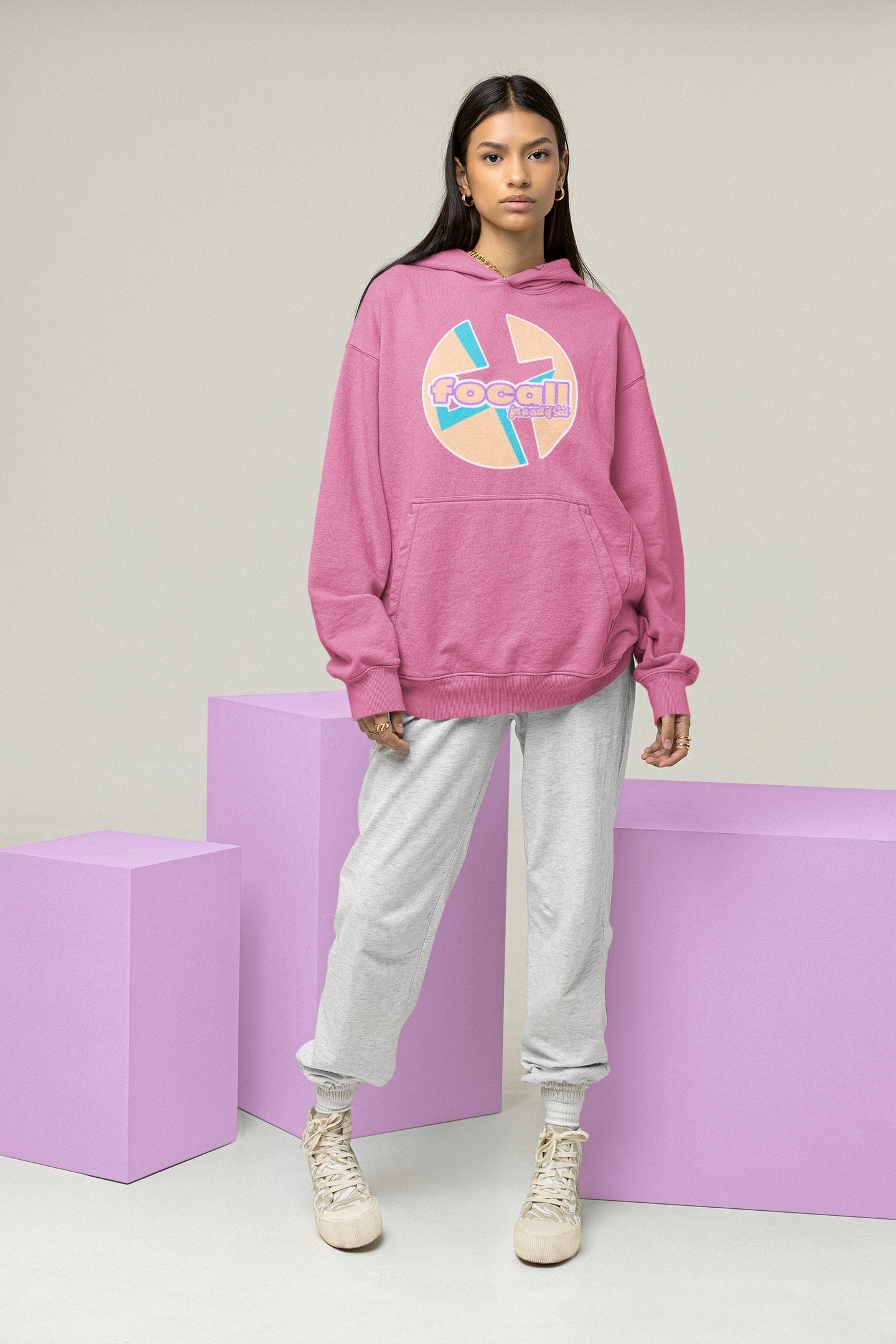 Unisex Classic pullover hoodie | Focall Cross - for a call of God