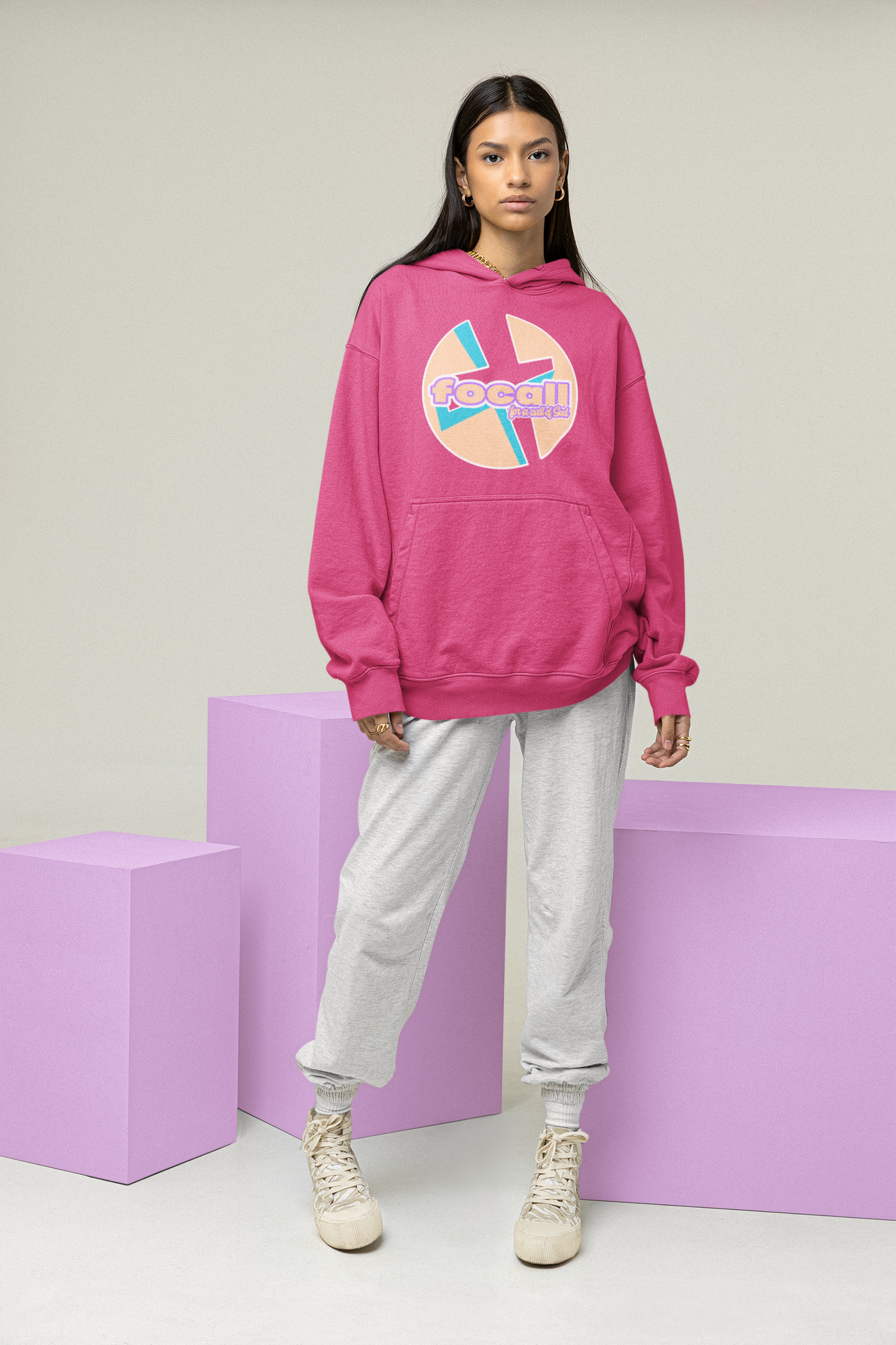 Unisex Classic pullover hoodie | Focall Cross - for a call of God