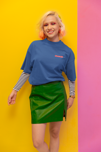 Classic Unisex Crew Neck T-Shirt | Back | Let's Give the Glory - Red Lettering