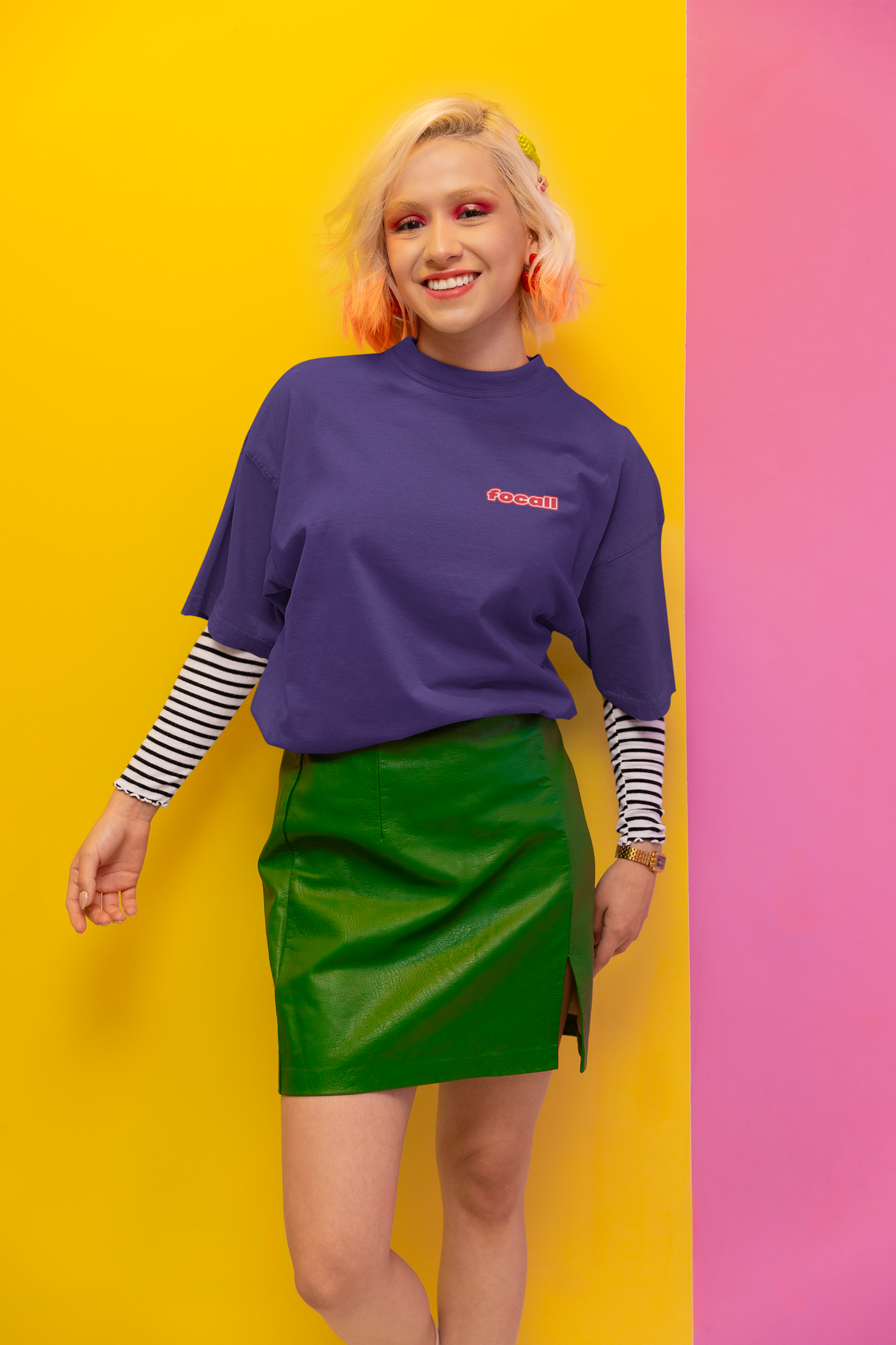 Classic Unisex Crew Neck T-Shirt | Back | Let's Give the Glory - Red Lettering