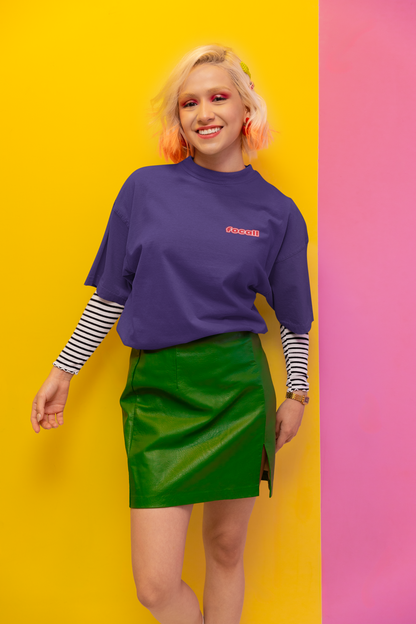 Classic Unisex Crew Neck T-Shirt | Back | Let's Give the Glory - Red Lettering