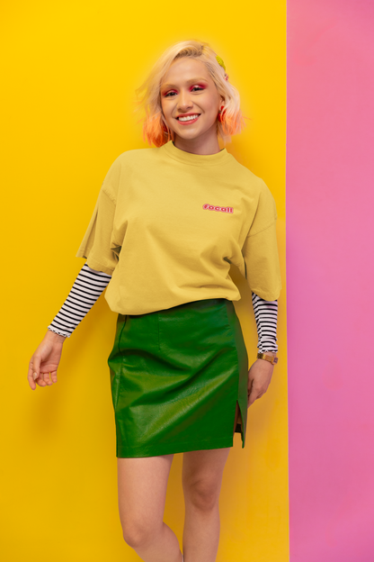 Classic Unisex Crew Neck T-Shirt | Back | Let's Give the Glory - Red Lettering