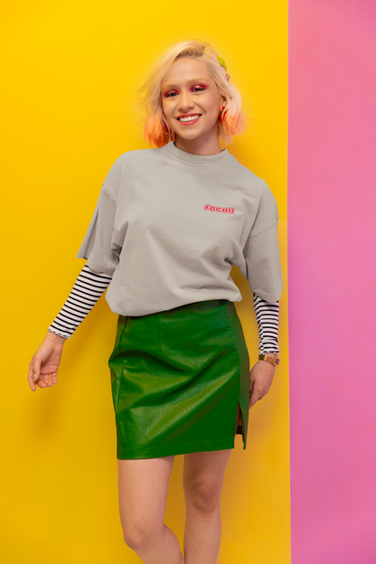 Classic Unisex Crew Neck T-Shirt | Back | Let's Give the Glory - Red Lettering