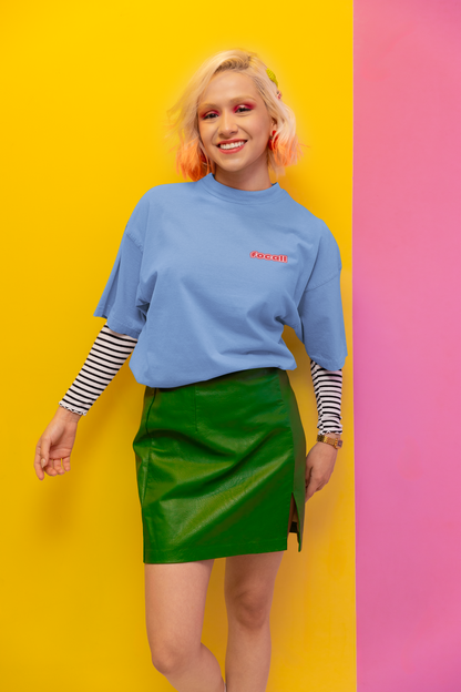 Classic Unisex Crew Neck T-Shirt | Back | Let's Give the Glory - Red Lettering