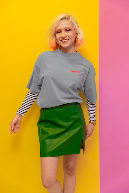 Classic Unisex Crew Neck T-Shirt | Back | Let's Give the Glory - Red Lettering