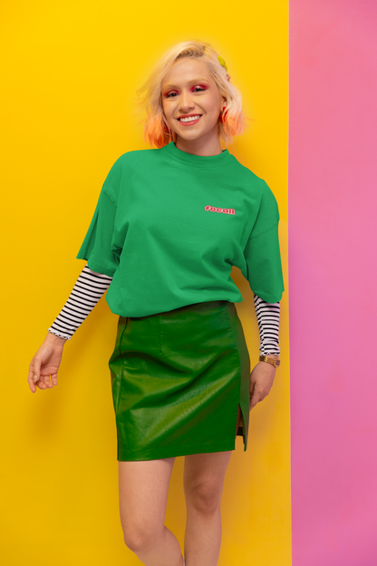 Classic Unisex Crew Neck T-Shirt | Back | Let's Give the Glory - Red Lettering