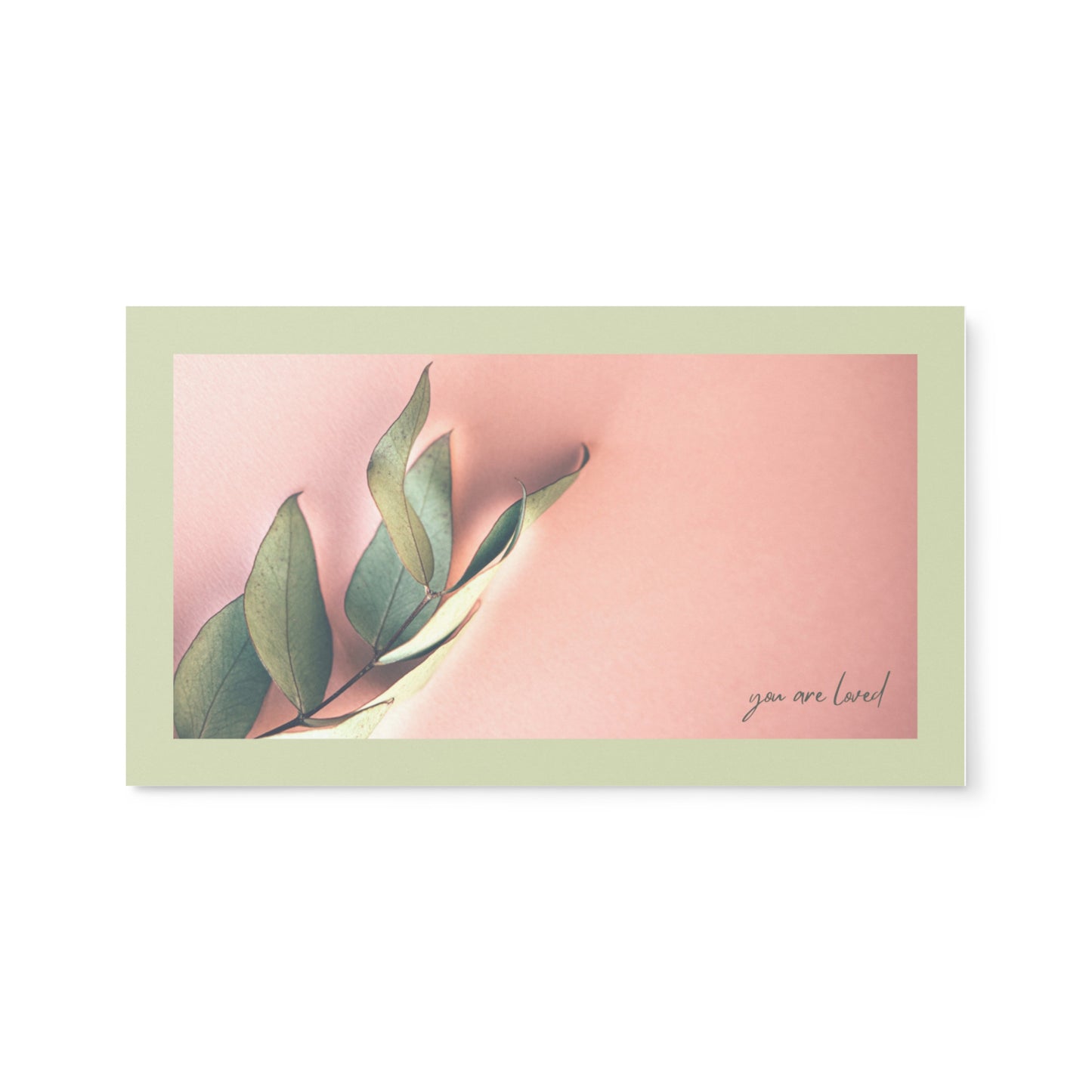 Set of English encouragement cards to share | Double-sided | I loved you at your darkest - Pink letters | You are loved