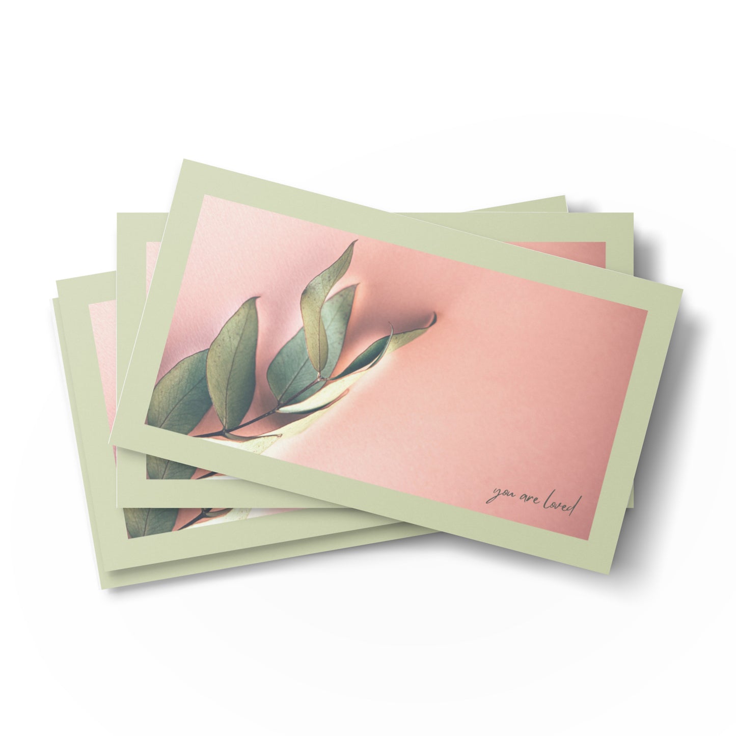 Set of English encouragement cards; to share | Double-sided | I loved you at your darkest - Golden letters | You are loved