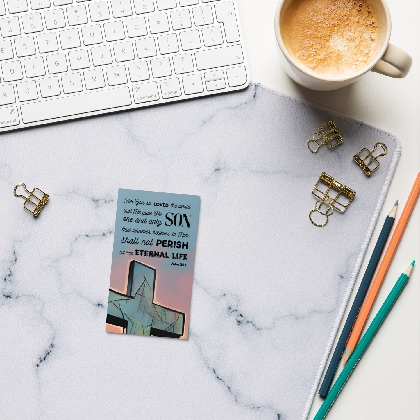 Set of English prayer cards; to share | Double-sided | Praying Man / Sinner's Prayer | John 3:16