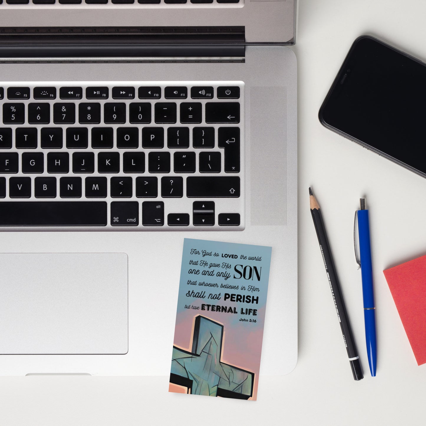 Set of English prayer cards; to share | Double-sided | Praying Man / Sinner's Prayer | John 3:16