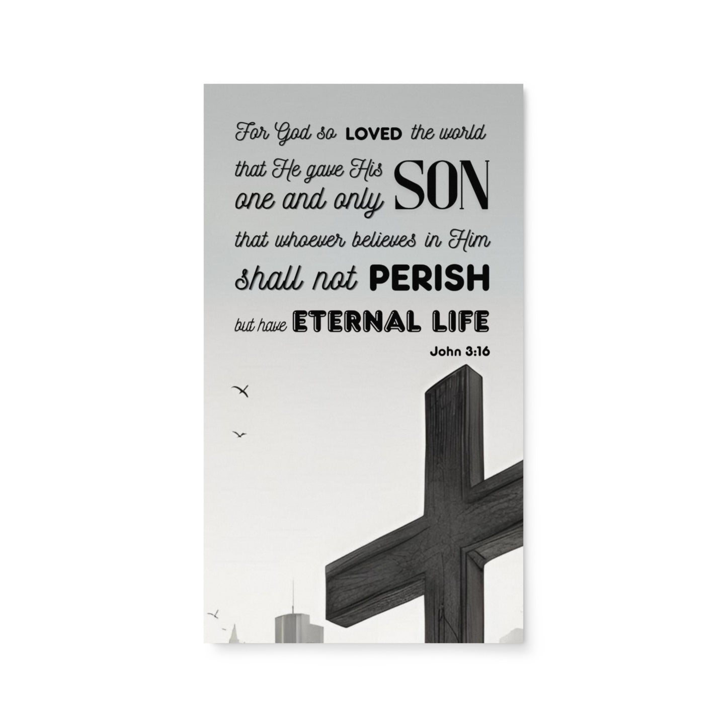 Set of English prayer cards; to share | Double-sided | Woman Praying / Sinner's Prayer | John 3:16