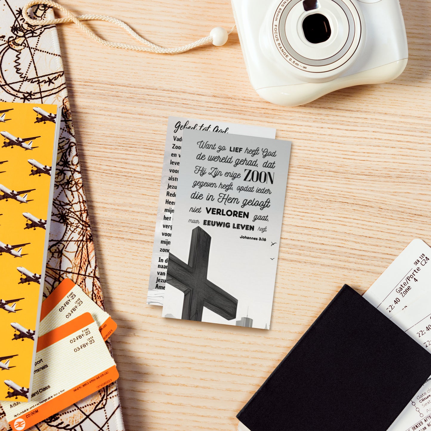 Set of Dutch prayer cards; to share | Double-sided | NL | Praying Woman / Sinner's Prayer | John 3:16