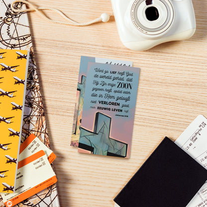 Set of Dutch prayer cards; to share | Double-sided | NL | Praying Man / Sinner's Prayer | John 3:16